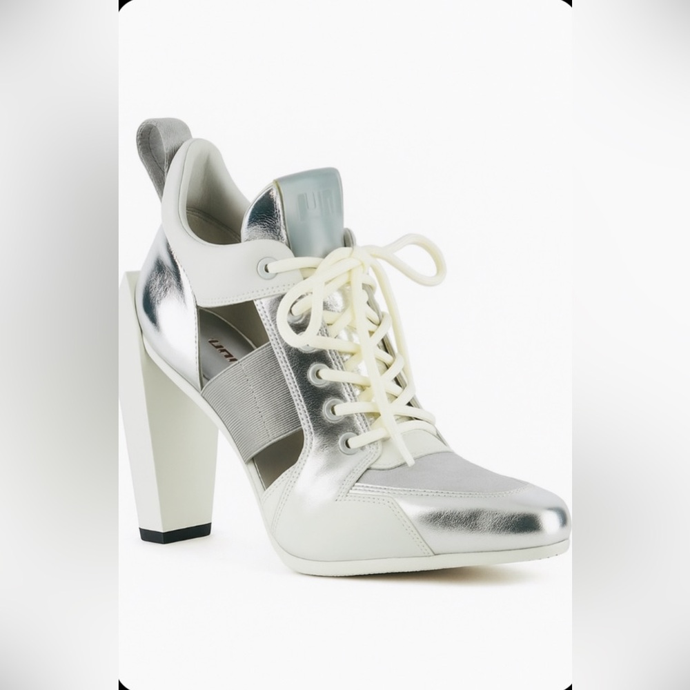 United Nude Silver and White Women's Sneakers